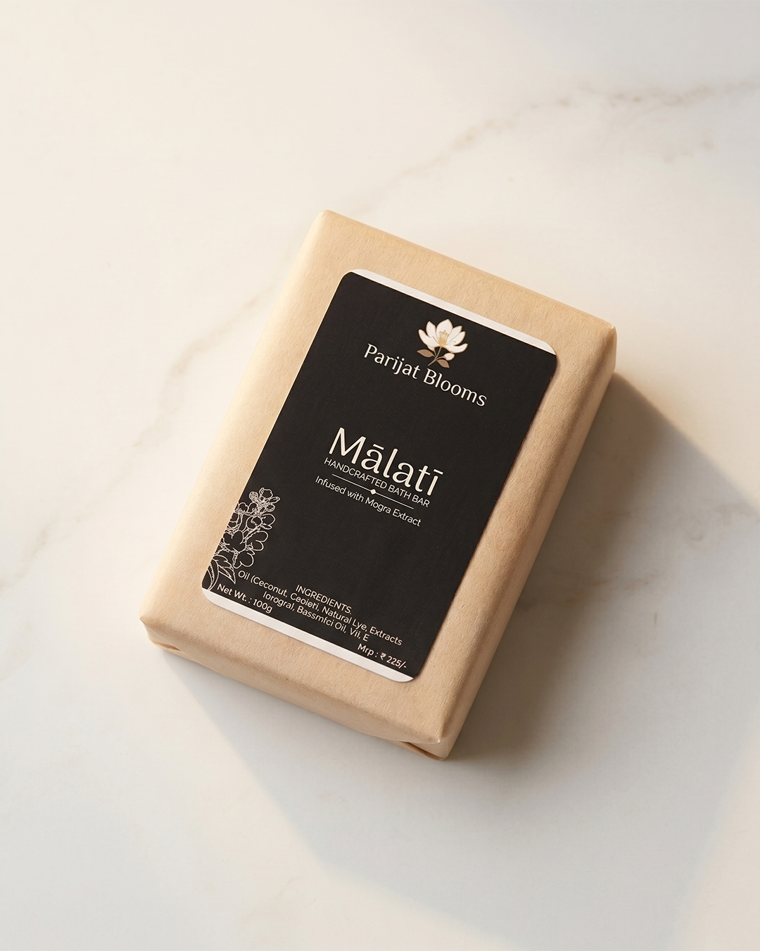 Mālatī Handcrafted Bath Bar
