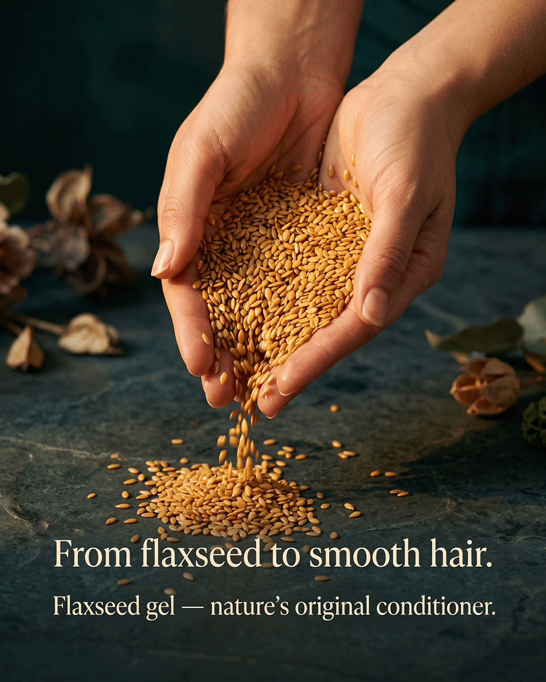 Alsi Flaxseed Hair Conditioner ingredient flax seeds hibiscus source and craft — small batch handcrafted conditioner Parijat Blooms