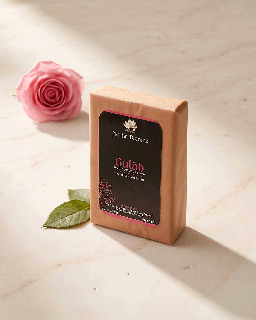Gulāb Handcrafted Bath Bar