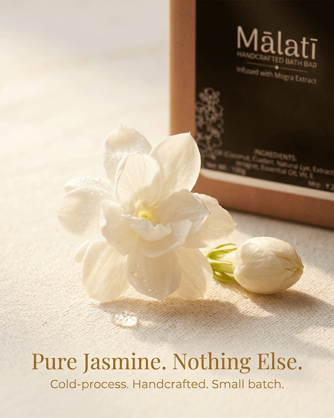 Mālatī Handcrafted Bath Bar