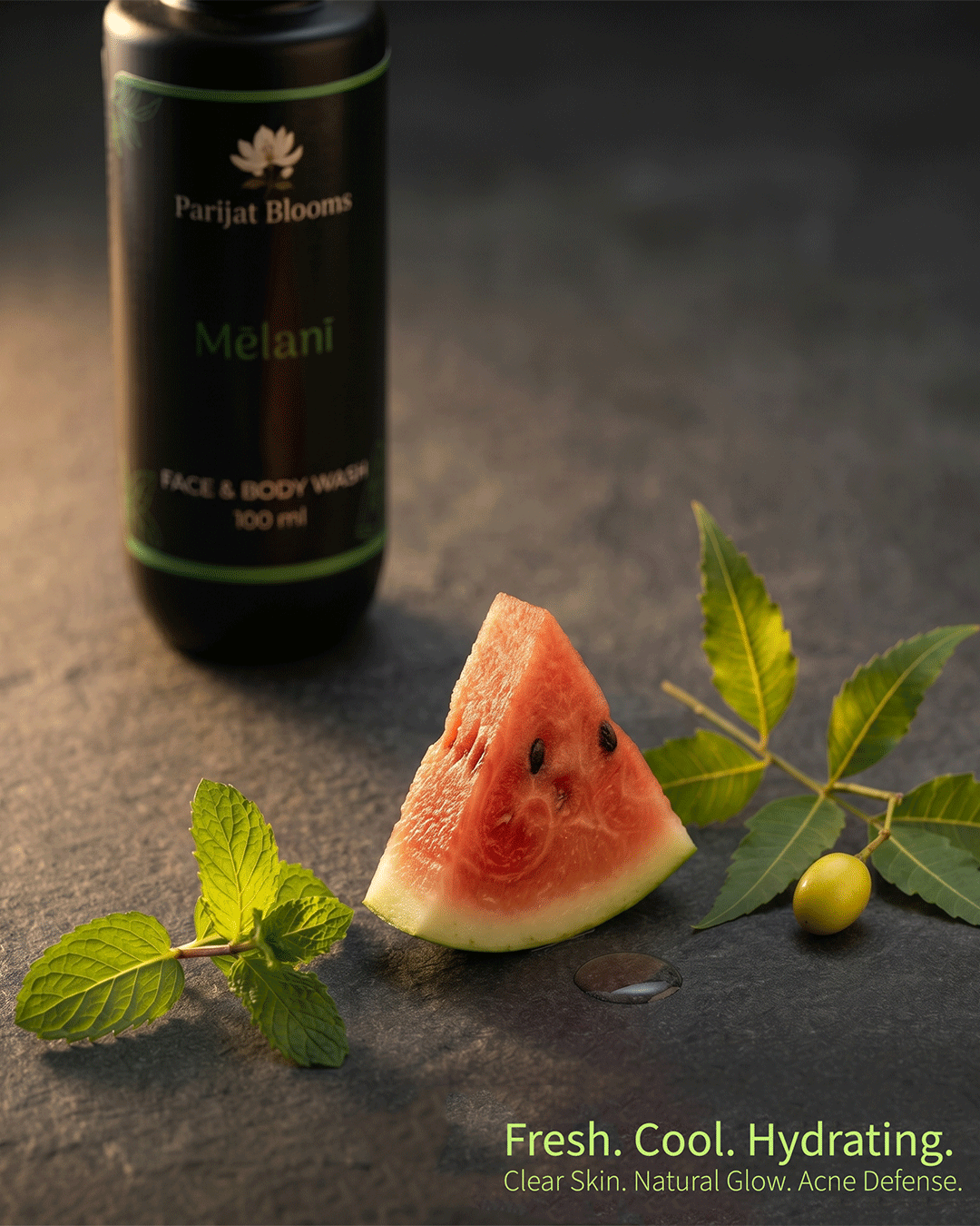 Mе̄lanī Watermelon & Mint Face n Body Wash