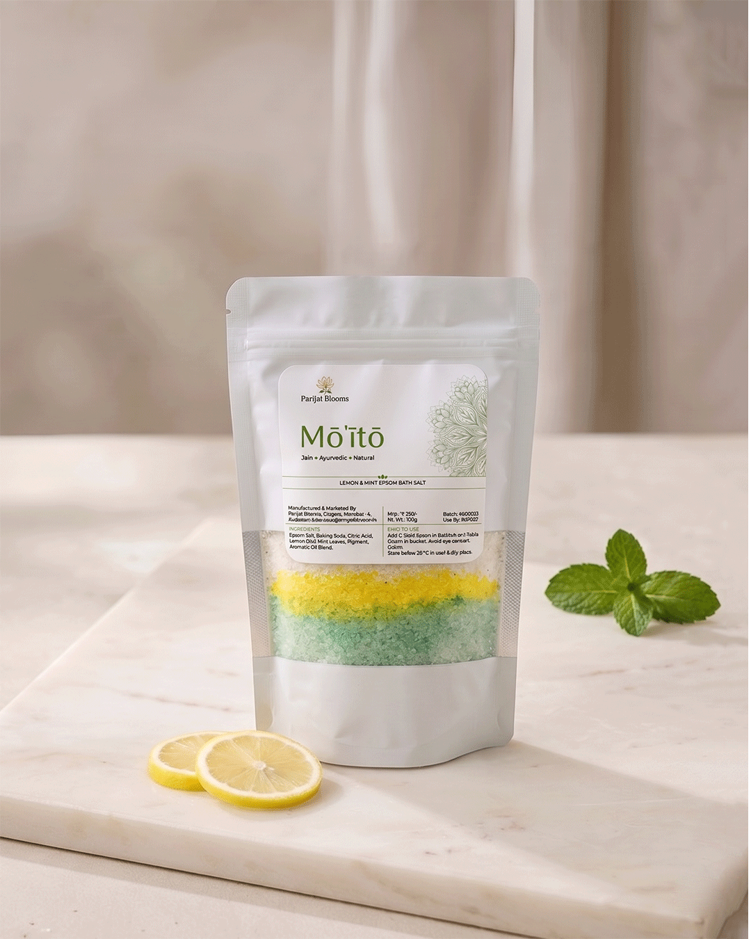 Mō'ītō Lemon Mint Epsom Bath Salt