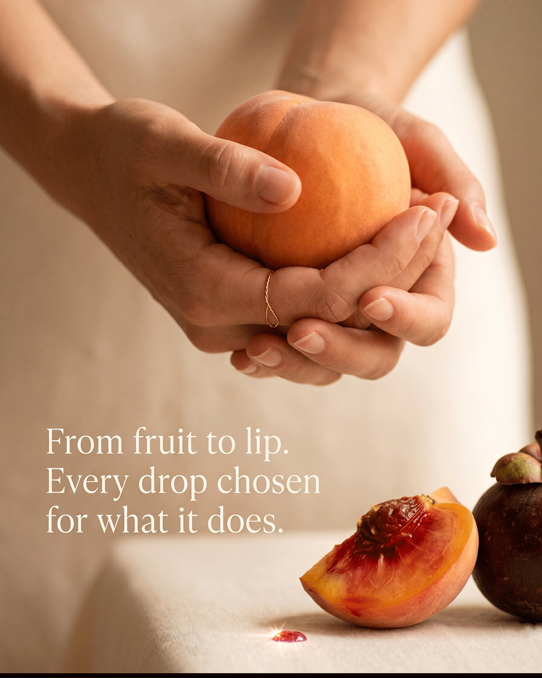 Pica Peach Lip Balm ingredient peach essential oil source and craft — small batch handcrafted lip balm Parijat Blooms