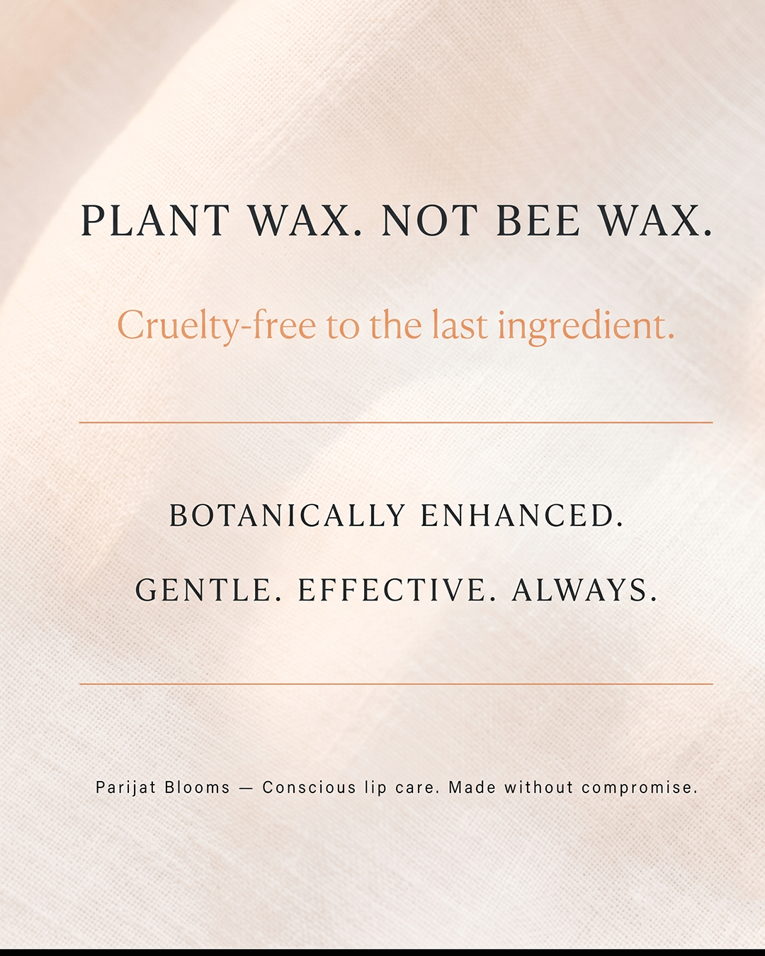 Pica Peach Lip Balm handcrafted small batch lip balm — plant based Jain Vegan natural claims Parijat Blooms India