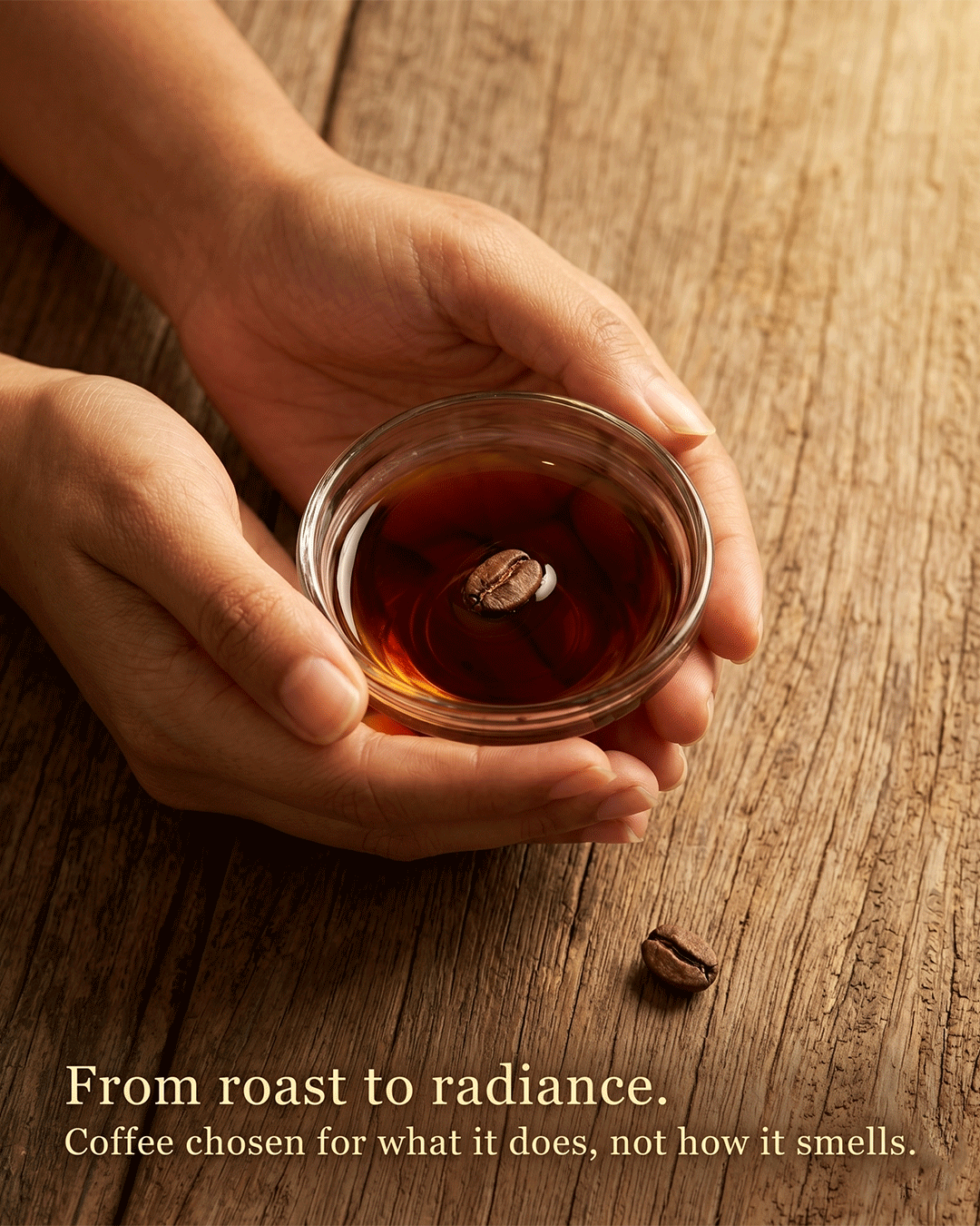 Rosta Coffee Face Serum ingredient robusta coffee extract source and craft — small batch handcrafted face serum Parijat Blooms