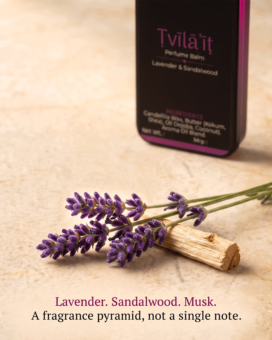 Ṭvīlā'īṭ Lavender Sandalwood Perfume Balm
