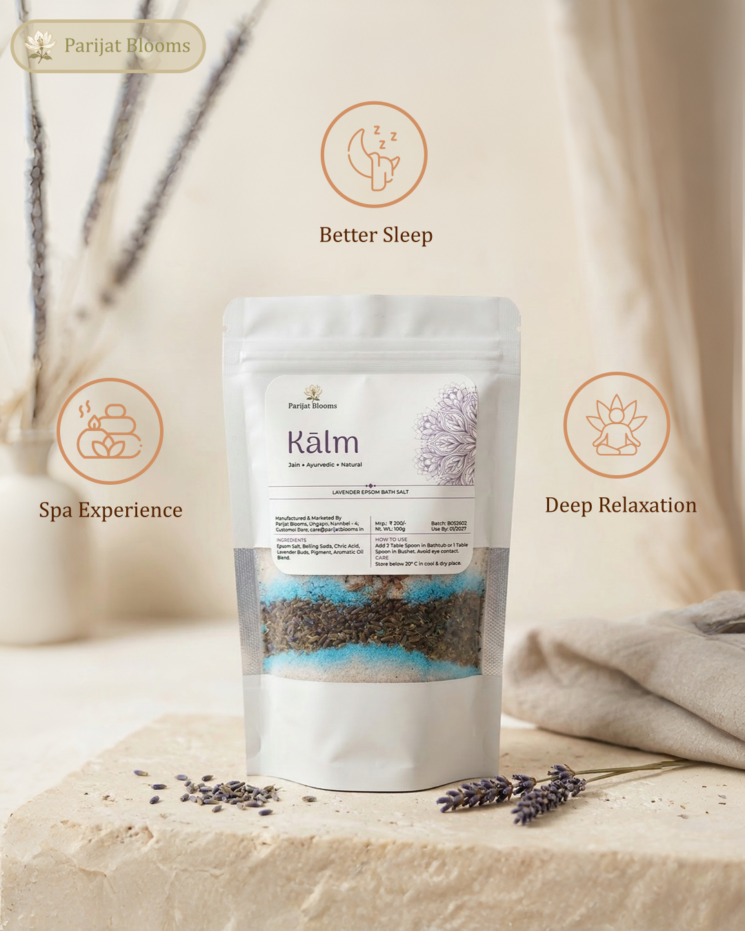 Kalm Bath Salt ( Lavender )